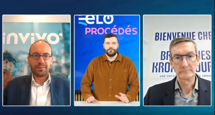 De gauche à droite : Edouard Piens (InVivo), Christophe Meneust (Process Alimentaire) et Franck Cha