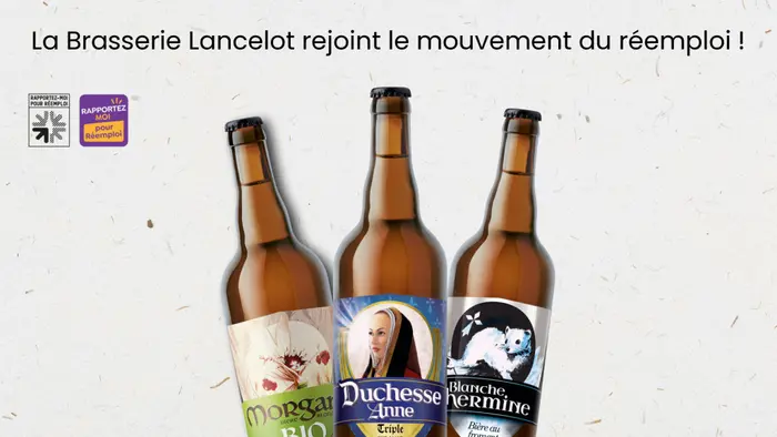 Depuis juillet, le consommateur peut retrouver des références de Duchesse Anne, Blanche Hermine, Morgane dans des bouteilles standards réemployable