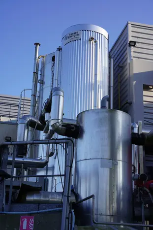 La Charcuterie récupère de la chaleur issue de sa centrale froid jusqu'à 40°C.