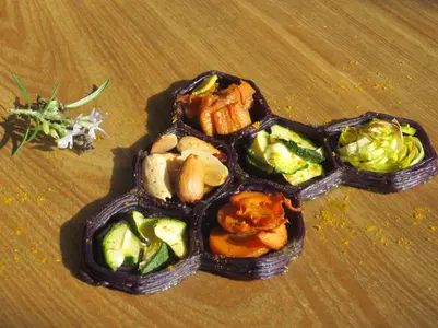 Foodini purple potato plate divider