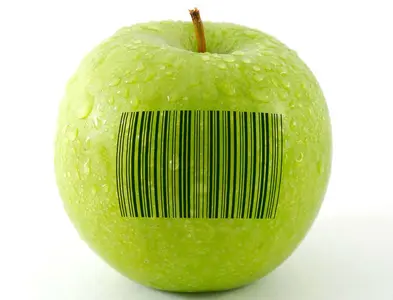 pomme code à barres