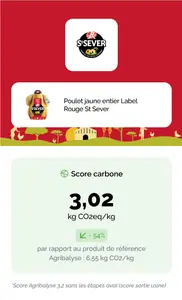 Sur la plateforme FoodPilot, les acteurs de la chaîne de valeur peuvent comparer le score carbone d