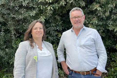 Maud Cloarec, vice-présidente et Philippe Marquet, président de Biolait ont présenté les orientations stratégiques pour Biolait.