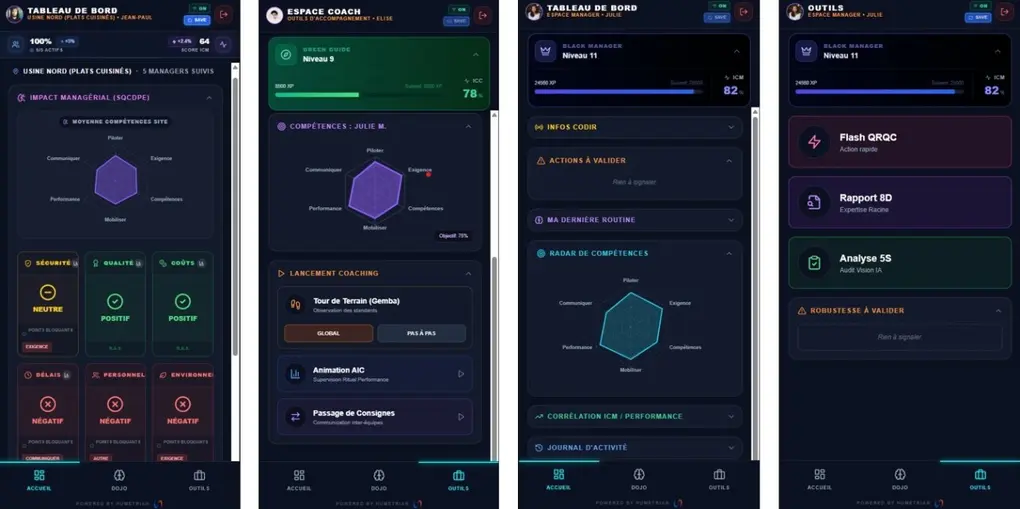 Humetria
Humetria analyse les comportements managériaux et leur impact sur la performance industrielle grâce à l’IA. Elle permet de mesurer objec