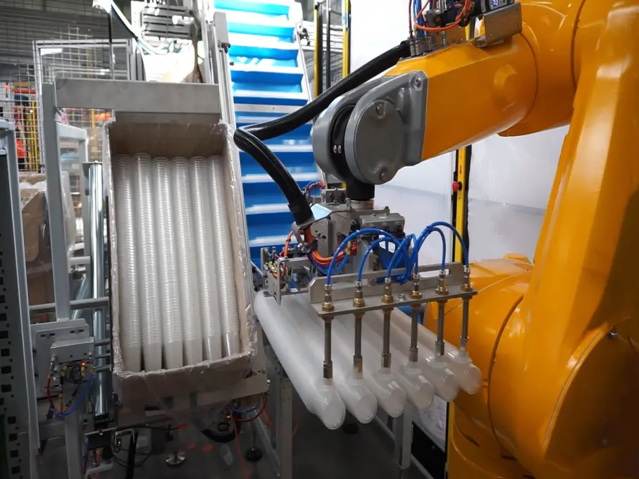 Equans Digital : SEALoad Pots 
Le SEALoad Pots est une solution automatisée dédiée à l’alimentation des lignes de conditionnement. Polyvalente e